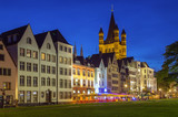 view of historic center of Cologne, Germany