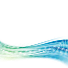 Wall Mural - bright smooth satin swoosh wave background template