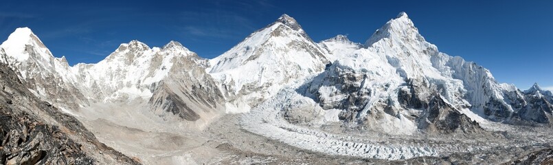 Poster - Beautiful view of mount Everest, Lhotse and nuptse