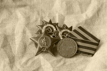 memory of awards and medals of World War II