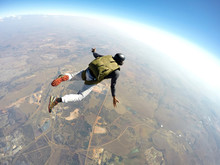 Skydiver In Action