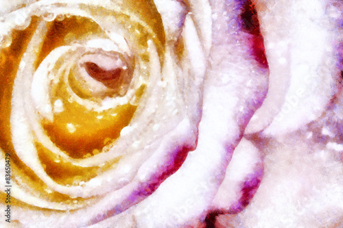 Plakat na zamówienie Vintage background with beautiful rose. Pc Art