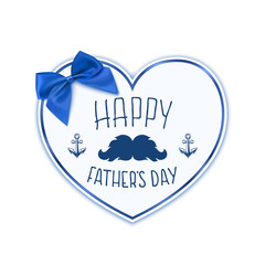 Wall Mural - Happy Fathers Day. Background with paper heart.