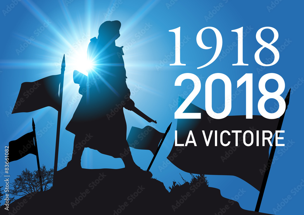 CENTENAIRE 14-18 La Victoire - obrazy, fototapety, plakaty 