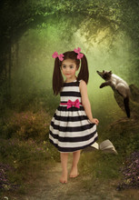 Little Girl In Magical Forest