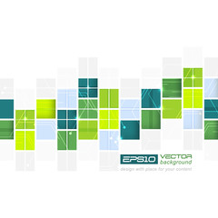 Wall Mural - abstract technological vector background with square pattern