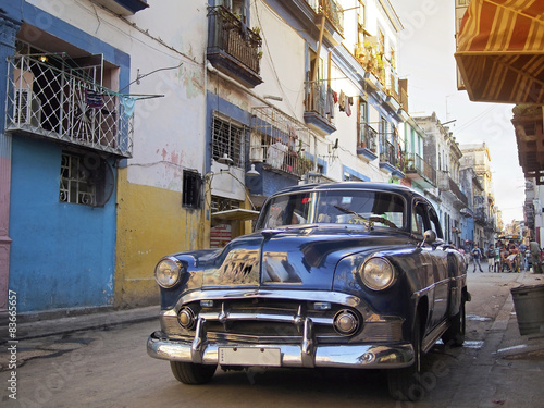 Naklejka - mata magnetyczna na lodówkę Kuba, Havana