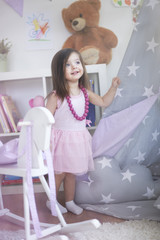 Wall Mural - She loves playing in her room