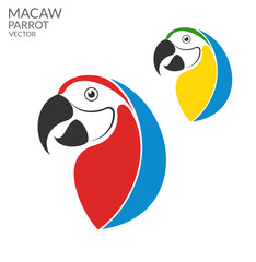 Sticker - Parrot. Macaw 