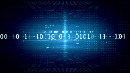 Binary Data Blue