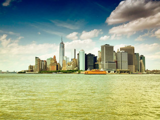 Canvas Print - Skyline of Downtown Manhattan