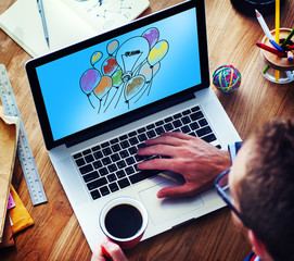 Wall Mural - ideas thinking concept inspiration creativity concept