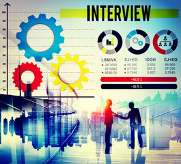 Wall Mural - Interview Preparation Interviewer Journalism Ideas Concept