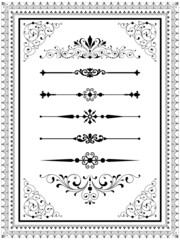 Wall Mural - ornament set