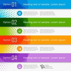 infographics web banner & label design