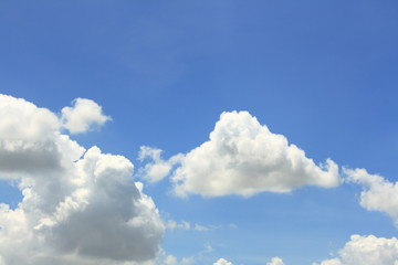 blue sky and white cloud