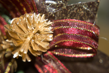 Wall Mural - Macro of Christmas Decorations