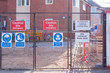 Site safety signs construction site