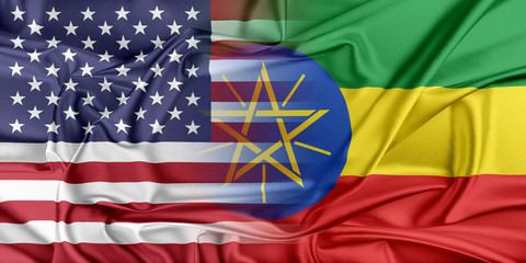 Wall Mural - USA and Ethiopia