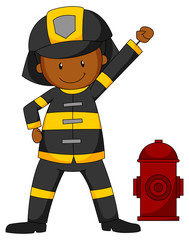 Wall Mural - Fireman