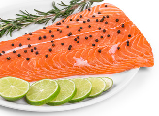 Wall Mural - fresh salmon steak