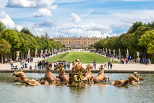Fountain Of Apollo In Garden Of Versailles Palace