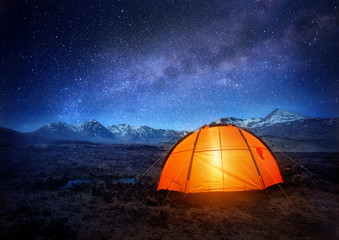 camping under the stars