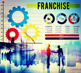 Canvas Print - Franchise Franchisee Franchiser Corporate Concept