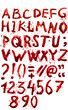 © mizina - Bloody alphabet (font)