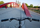 Fototapeta Miasto - Rowerem przez Poznań