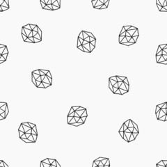 Poster - abstract polygons seamless pattern