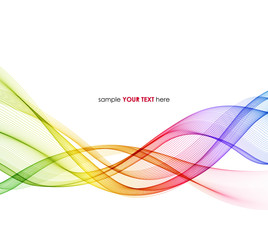 Wall Mural - abstract curved lines background. template brochure design