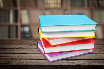 Canvas Print - Book, stack, literature.