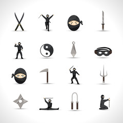 Sticker - Ninja Icons Set