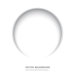 Wall Mural - vector paper circle banner.