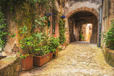 Fototapeta Uliczki - Corners of Tuscan medieval towns in Italy