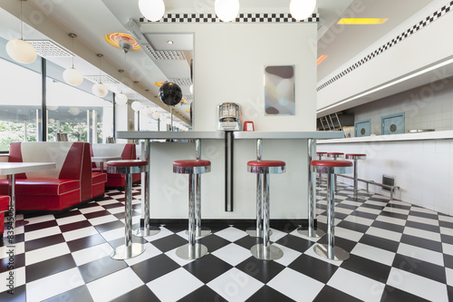 American Diner Restaurant Kaufen Sie Dieses Foto Und