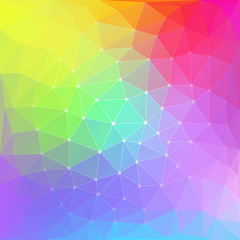 Wall Mural - Colorful abstract polygon background vector illustration