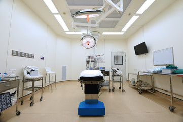 Wall Mural - equipment and medical devices in modern operating room 
