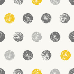 Poster - abstract round shapes seamless pattern