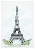 Fototapeta Fototapety Paryż - The Eiffel Tower