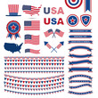 USA flag pattern element