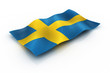 flag of Sweden consisting of cubes