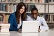 © Jale Ibrak - Couple Of Students With Laptop In Library