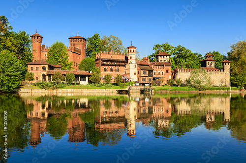 medieval village Wallpaper Mural