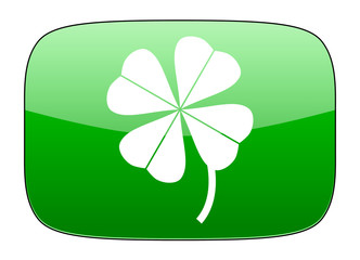 Aufkleber - four-leaf clover green icon