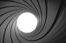 Gun Barrel Interior Spy Background In 3D