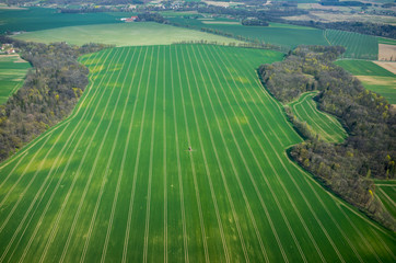 Poster - Aerial view of the tractor