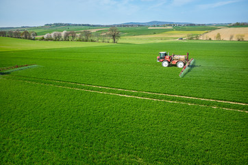 Poster - Aerial view of the tractor