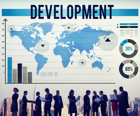 Sticker - Development Growth Improvement Management Business Concept